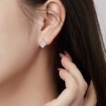 925 sterling silver four leaf clover earrings for Women's Silver Earrings