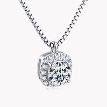 925 sterling silver Zirconia Pendant Necklace Ladies Fashion Necklace