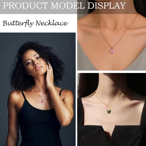 Butterfly Necklace Butterfly Pendant Necklace  Fashion Necklace