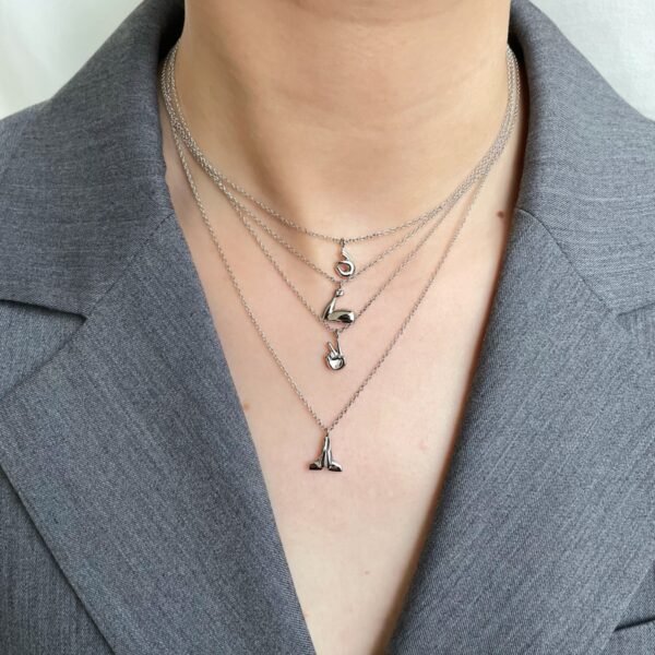 925 Sterling Silver Necklace Ladies Gold Plated,Waterproof,Gold Necklace for Women and Girls