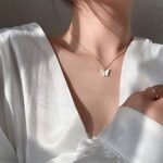 Butterfly Necklace Butterfly Pendant Necklace  Fashion Necklace