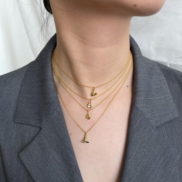 925 Sterling Silver Necklace Ladies Gold Plated,Waterproof,Gold Necklace for Women and Girls